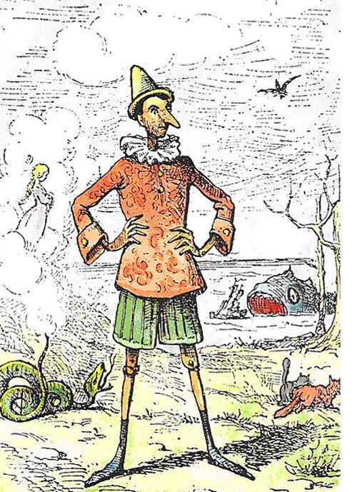 Иллюстрация к сказке Карло Коллоди. wikimedia