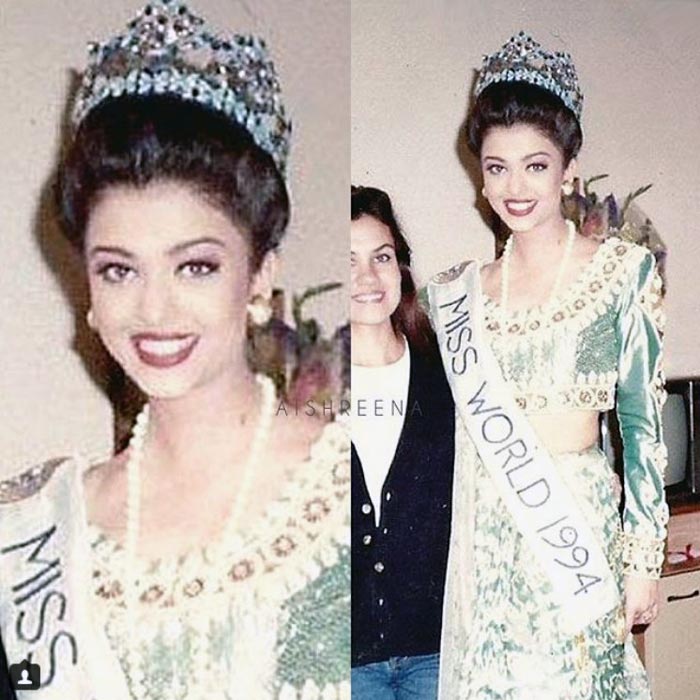 Момент триумфа: победа на конкурсе «Мисс Мира-1994». Источник - instagram.com/explore/tags/айшвариярай/