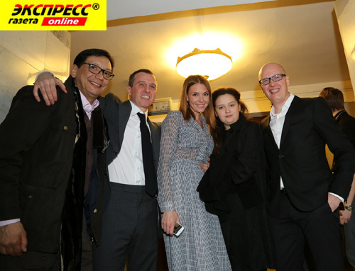 ЕГОР КОНЧАЛОВСКИЙ, ИГОРЬ ВЕРНИК, ЛЮБОВЬ ТОЛКАЛИНА С ДОЧЕРЬЮ, ВАДИМ ВЕРНИК