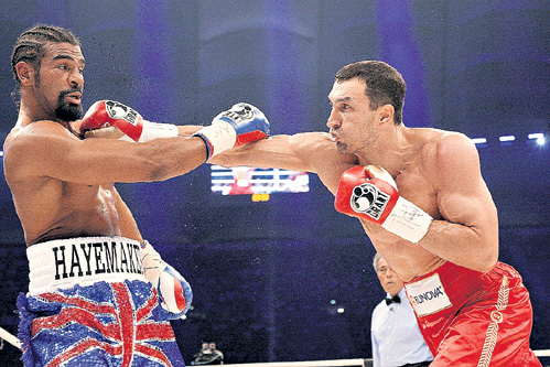 На ринге Владимир КЛИЧКО (справа) любит бить в челюсть