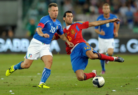 Итальянцы с испанцами так и не выявили победителя. Фото: «РИА Новости». 