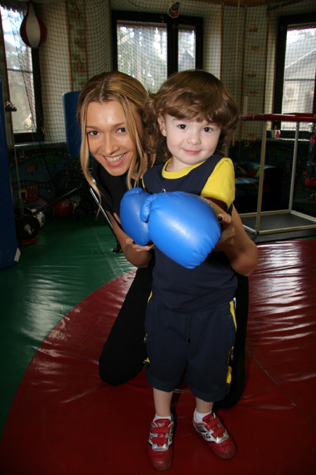 Анжелики АГУРБАШ с сыном Анастасом