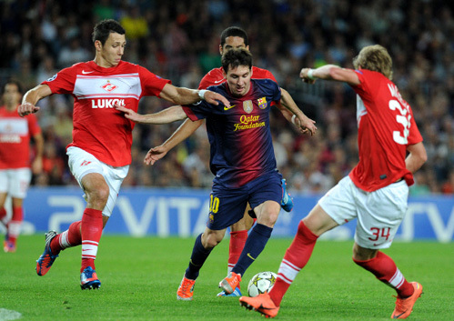 «Спартак» не смог одолеть «Барселону». Фото: РИА «Новости»