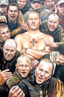 КРИМИНАЛЬНЫЙ ЭЛЕМЕНТ: в опросе принимали участие и такие россияне. Интересно, за кого они голосовали - за Пушкина или за Сталина?